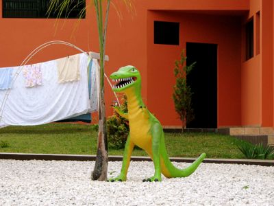 Anões de jardim são para os modernos. Gente tradicional prefere bichos mais antigos.