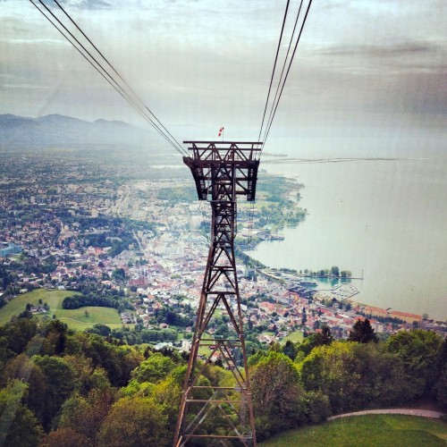 O lago Constance visto do monte Pfände 