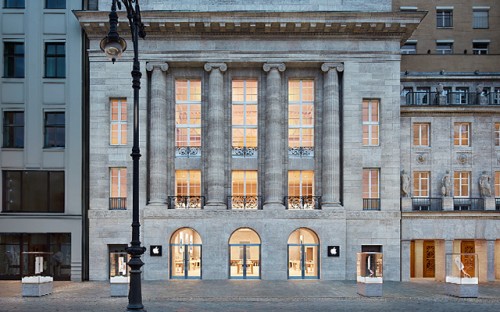 Fachada da loja Apple em Berlin.